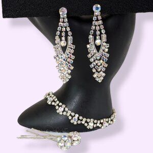 Claire's 3-Piece Colourful Rhinestone Parure
